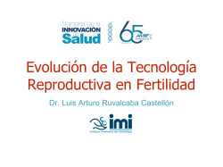 Evolución de la infertilidad Dr. Arturo Ruvalcaba -PDF