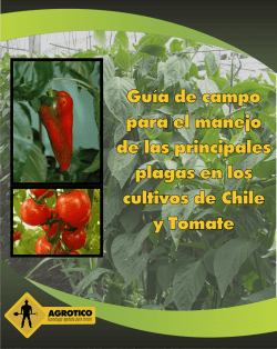 Guía de Campo para el Manejo de Plagas en los Cultivos de Chile y