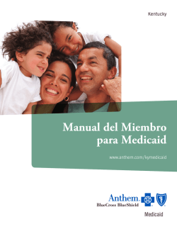 Manual del Miembro para Medicaid