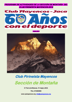 Programa y calendario montaña C.P. Mayencos 2016 v.3