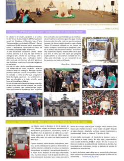 Boletín Nº 9/2015 Santuario Teresa de Los Andes Santuario Teresa