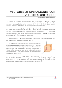 PRACTICA VECTORES 2 I-2015 - Colegio Universitario de Cartago