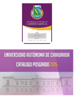 R  E  C  T  O  R Í A - Universidad Autónoma de Chihuahua