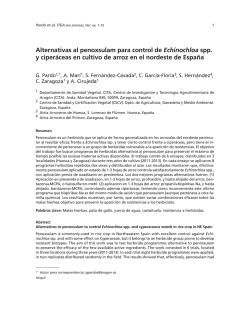 Alternativas al penoxsulam para control de Echinochloa - aida-itea
