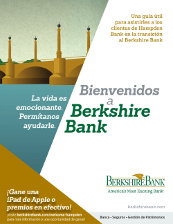 Bienvenidos a - Berkshire Bank