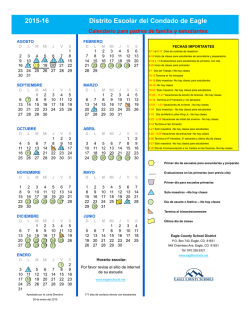 Distrito Escolar del Condado de Eagle 2015-16