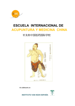 ESCUELA INTERNACIONAL DE ACUPUNTURA Y MEDICINA CHINA