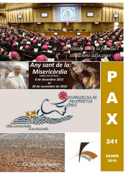 PAX 241 – Gener 2016 - La Salle Catalunya
