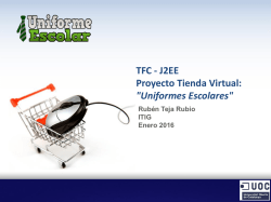 TFC - J2EE Proyecto Tienda Virtual: "Uniformes Escolares"