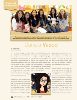 El viaje del emprendedor: Daniela Vasco