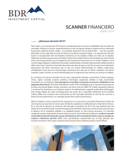 Enero 2016 - BDR Investment Capital