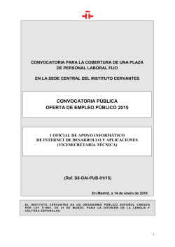 Bases conv. PUBLICA - Instituto Cervantes