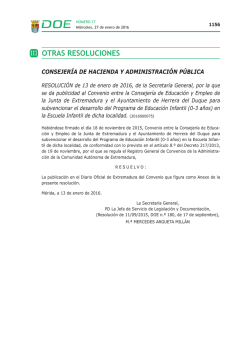 III OTRAS RESOLUCIONES - Diario Oficial de Extremadura