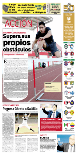 Supera sus obstáculos - El Diario de Coahuila