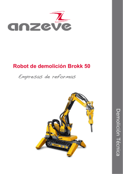 Robot de demolición Brokk 50 Empresas de reformas