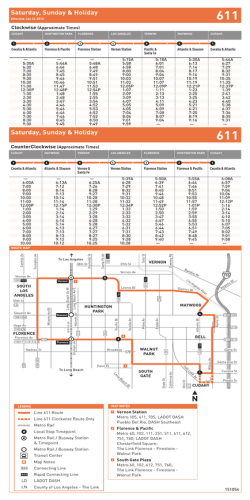 Line 611 (01/18/16) - Huntington Park Shuttle