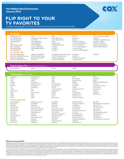 FLIP RIGHT TO YOUR TV FAVORITES