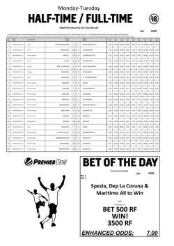 HT/FT + Bet of the Day