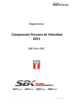 Campeonato Peruano de Velocidad 2015