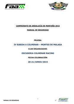 Manual de Seguridad - Escudería Colmenar Racing