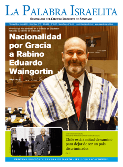 Nacionalidad por Gracia a Rabino Eduardo Waingortin