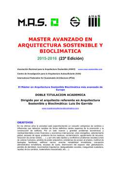 Descarga pdf - Máster avanzado en arquitectura sostenible y