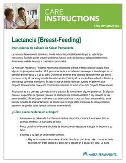 Lactancia [Breast-Feeding]