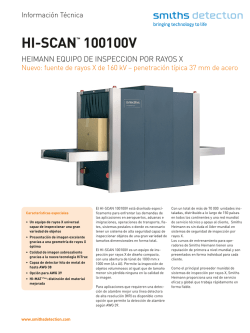 HI-SCAN 100100V - Smiths Detection SCIO