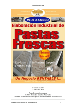 PastasSecretas.com 1ª Edición © 2010 2ª Edición © 2014
