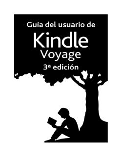 Guía del usuario de Kindle Voyage 3ª edición
