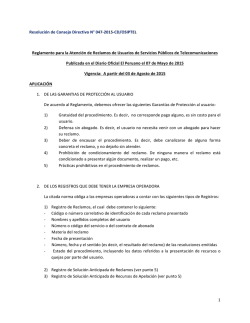 1 Resolución de Consejo Directivo N° 047-‐2015-‐CD