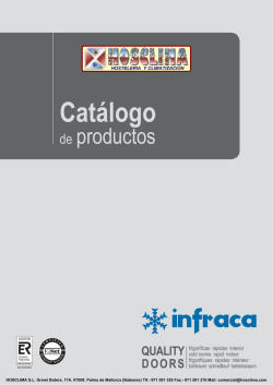 Catálogo Puertas para cámaras INFRACA (14.9 Mb, 2015)
