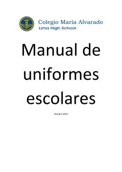 Manual de Uniformes Escolares