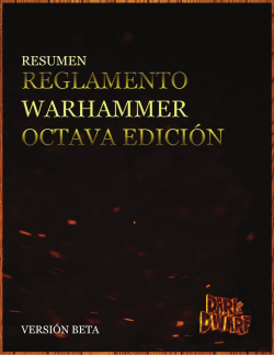 Resumen Reglamento Warhammer Octava edición