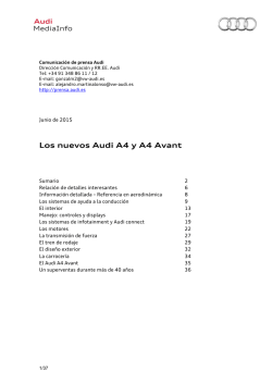 Dossier: Los nuevos Audi A4 y A4 Avant