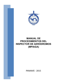 manual de procedimientos del inspector de aeródromos