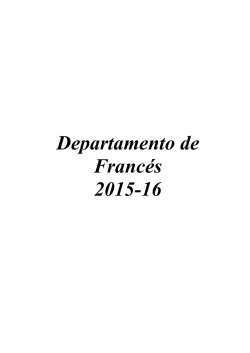 Departamento de Francés 2015-16