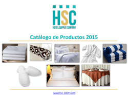 Catálogo - HSC - Hotel Supply Company
