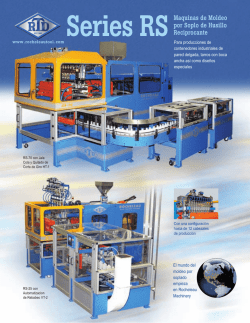 RS Series RS Brochure - Rocheleau Blow Molding Systems