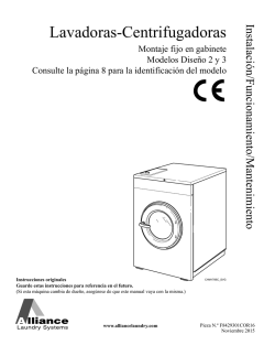 advertencia - Alliance Laundry Systems