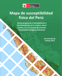 Mapa de susceptibilidad física del Perú - Geoservidor
