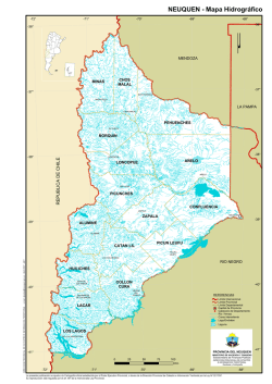NEUQUEN - Mapa Hidrográfico - Dirección Provincial de Catastro e