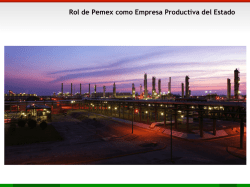 Rol de Pemex como Empresa Productiva del Estado