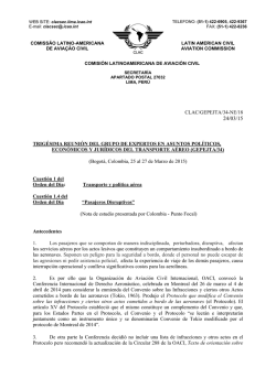CLAC/GE/34–NE/18 - Comisión Latinoamericana de Aviación Civil
