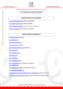 Webs de Empleo - COCEMFE Cantabria