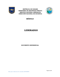 LIDERAZGO - Servicio Nacional Aeronaval