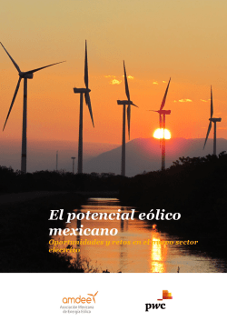 El potencial eólico mexicano - Asociación Mexicana de Energía Eólica