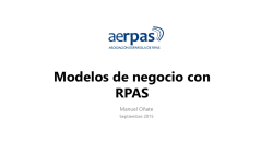 Modelos de negocio con RPAS