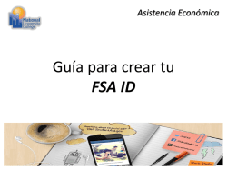 Guía de como crear un FSA ID - NUC