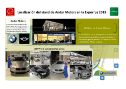 Localización del stand de Andar Motors en la Expocruz